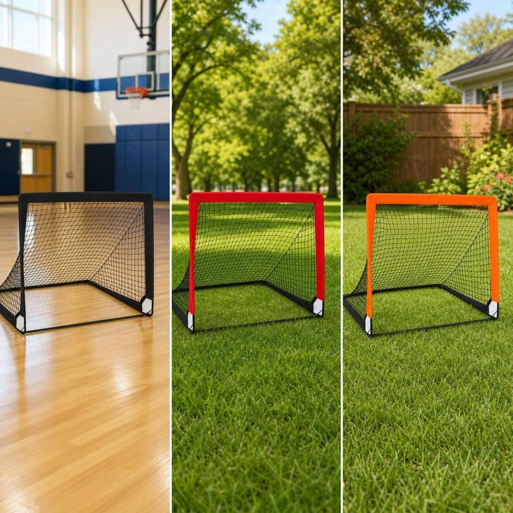 Quick Setup Soccer Goal with Net | Easy to Store, Foldable Goal,