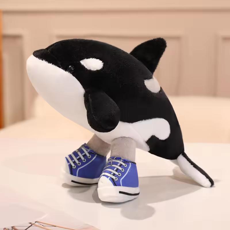 Süßes Haifisch-Stofftier Italienischer Gehirnfäule Tralalero Tralala Kuscheltiere Puppe Cartoon Plüschanhänger Raumdekoration Kreatives Weihnachtsgeschenk 20cm