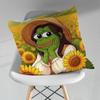 Funny Art PPepe The Frog Throw Pillow Case Living Room Sofa Cushion Cover For Home Bedroom Decoration Protector