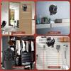 Motorcycle Helmet Holder Wall Mounted Bicycle Helmet Display Rack 180° Rotatable Motorcycle Car Parts Tool for Bag Coats Caps