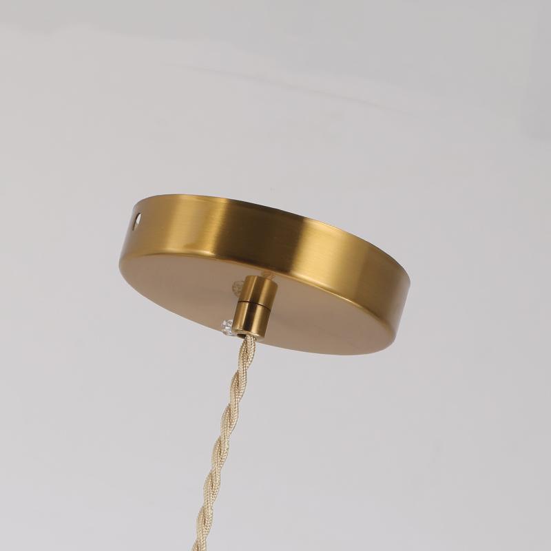 Brass glass chandelier Nordic vintage B&B bar Restaurant Bedside lamp Creative personality cafe bedroom lamp