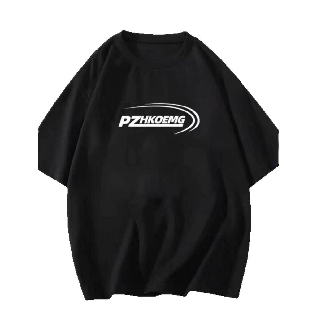 220g Pure Cotton Summer Couple T-Shirt: Loose, Slimming, Casual Print Design, Versatile Short Sleeve for Women