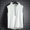 Taglie forti Abbigliamento estivo da uomo Canotte Felpa Top senza maniche Felpa con cappuccio Gilet Allenamento Fitness T-shirt da uomo Allenamento Gilet Hip Hop