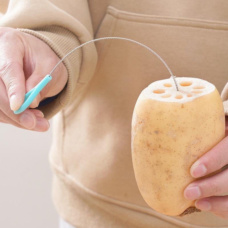 Lotus Root Gap Washing Lotus Root Hole Straw Cleaning Brush