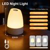 Touch Night Light Bedroom Table Lamp 3 Modes Dimming Rechargeable Night Lamp Ambient Light Soft Light Bedside Lamp For Kids Gift