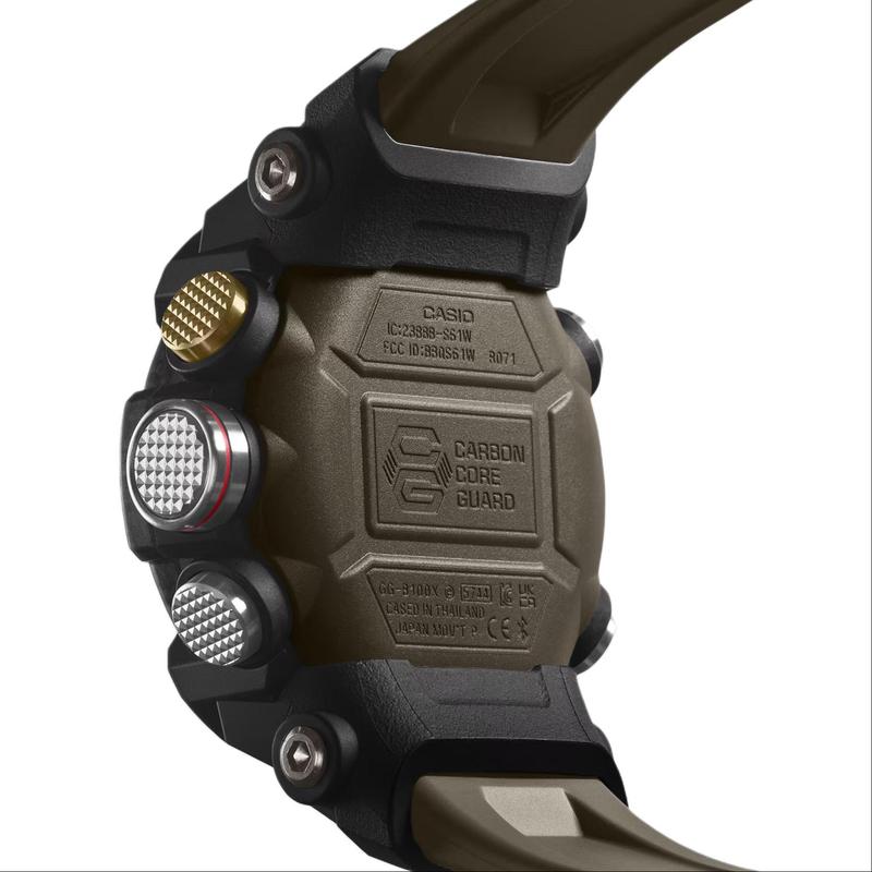 Casio Serie MASTER OF G-LAND 200 metri impermeabile, resistente ai terremoti e al fango, Quarzo, cinturino in resina, , orologio da uomo, nero di GG-B100X-1A3