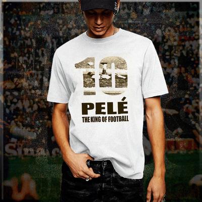 Fußball T-Shirt S-3XL, Pele Brasilianische Retro-Fußballlegende, Weltmeisterschaft, Brasilien