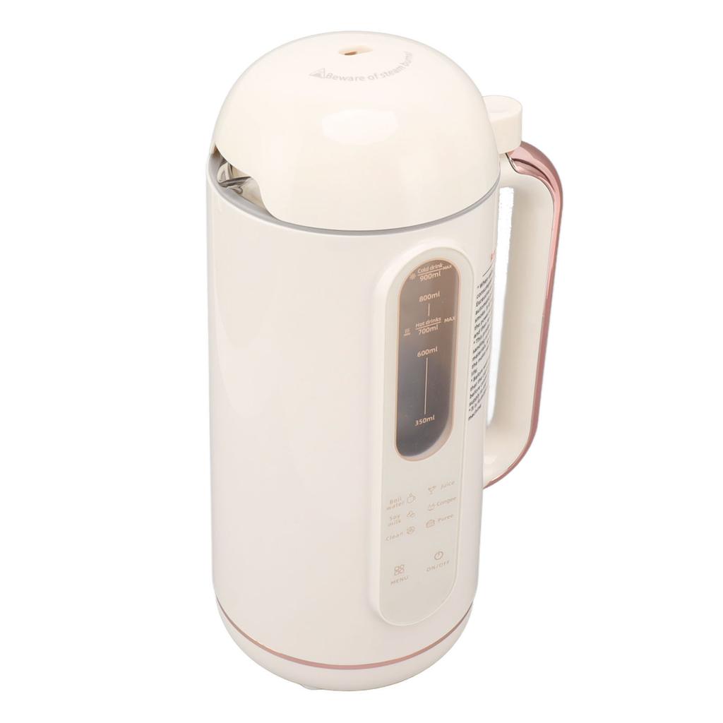 Sojamilchbereiter, automatischer Hochgeschwindigkeitsmixer, cremeweiß, multifunktionaler Nussmilchbereiter für zu Hause