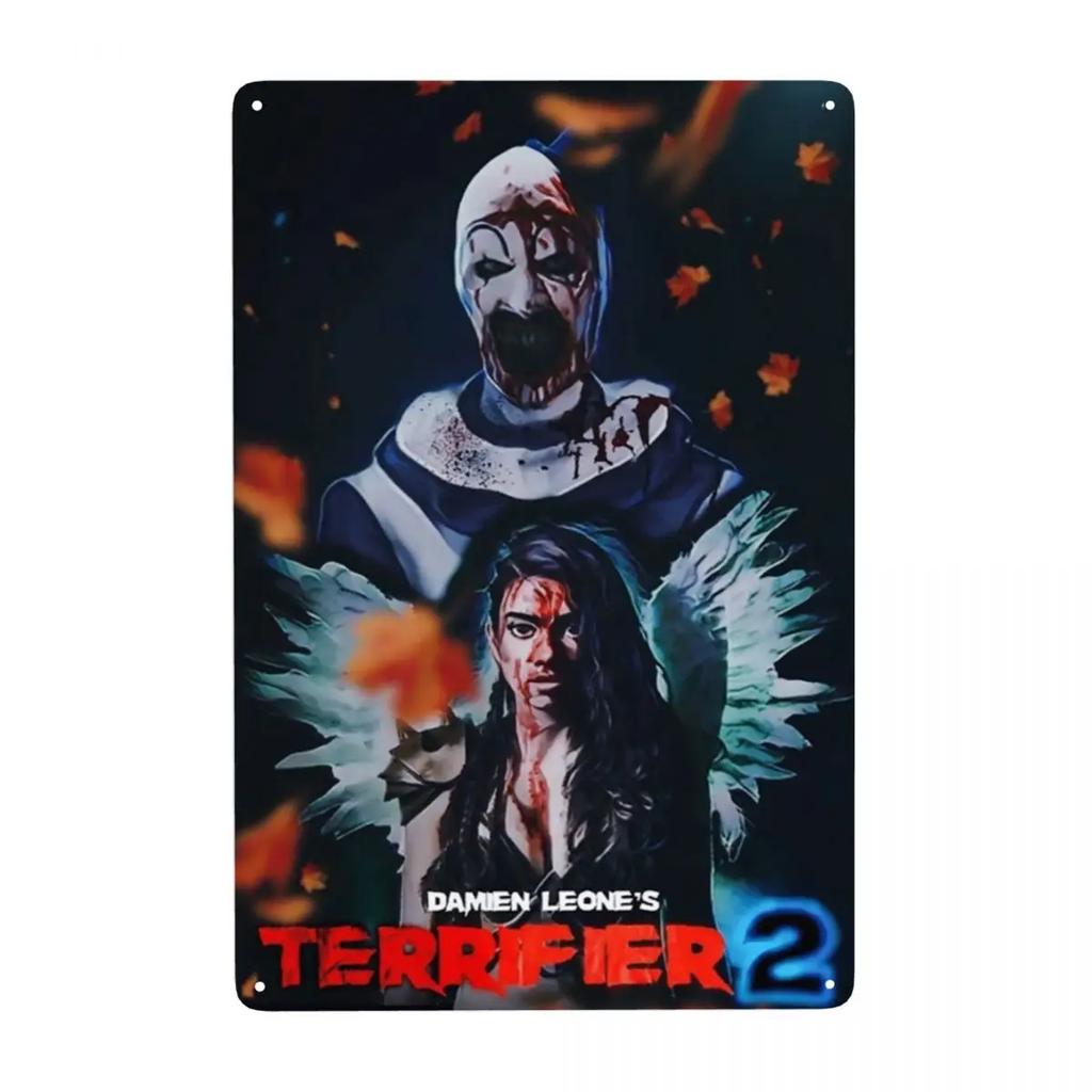 Retro Terrifiers Halloween Horrorfilm Metallschilder Benutzerdefinierte Blechschilder Tor Garten Bars Heimdekor 30x20cm