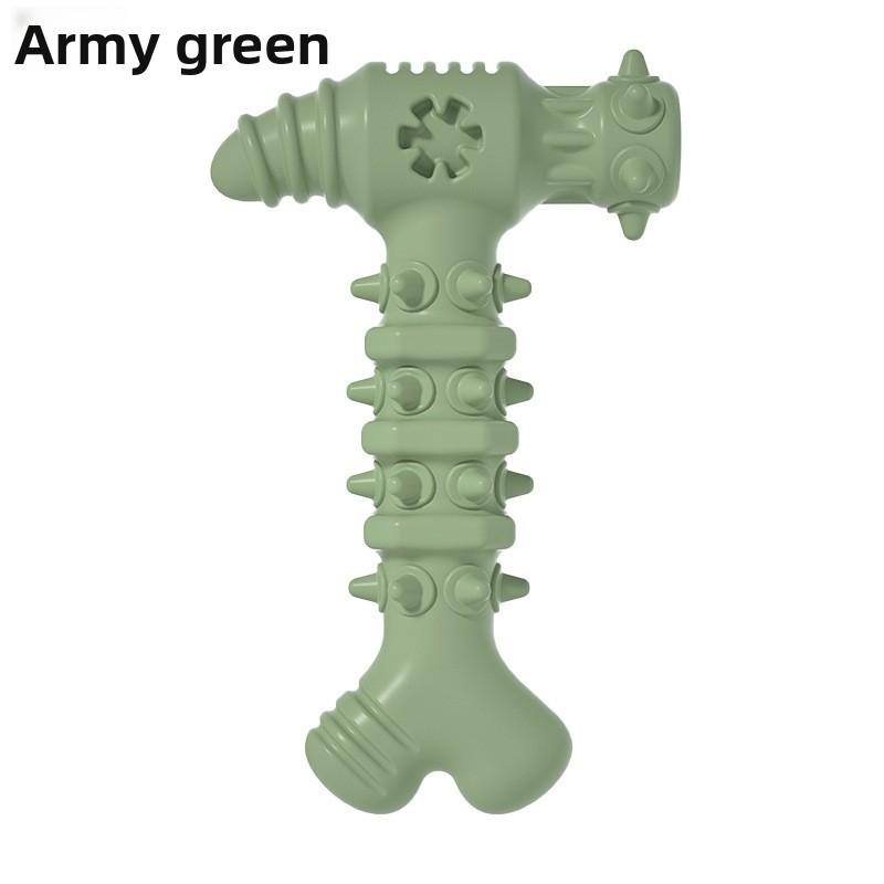 

The New Pet Toys Are Self-entertaining, Tooth-grinding and Dog-biting Toys in The Shape of Hammers Military green
