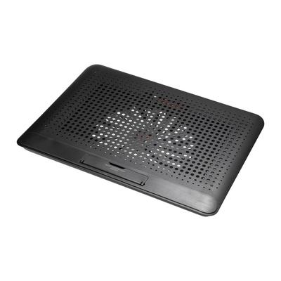 Sanwa Supply Laptop-Kühlpad, kühlendes Aluminiumgehäuse mit Höhenverstellungsfunktion, kompatibel mit bis zu Zoll breiten, schwarzen 15,6-Zoll-Laptops, TK-CLN28U