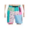 Nike Swim Voyage Shorts Confortáveis Moda Versátil Casual Masculinos Verde-Cacto Rosa-Brincalhão Azul-Água FZ7373-343