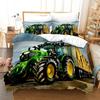 Tractor Bedding Set 3D Printing Farm Tool Cart Home Decoration Pillowcase Quilt Cover Cute Gift To Family and Friends
