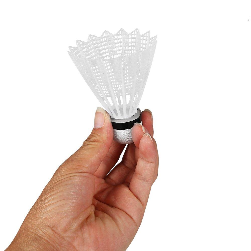 Badminton Pack of Plastic Shuttlecocks for Competition and Use Shuttlecocks, 6, Practice, Indoor/Outdoor