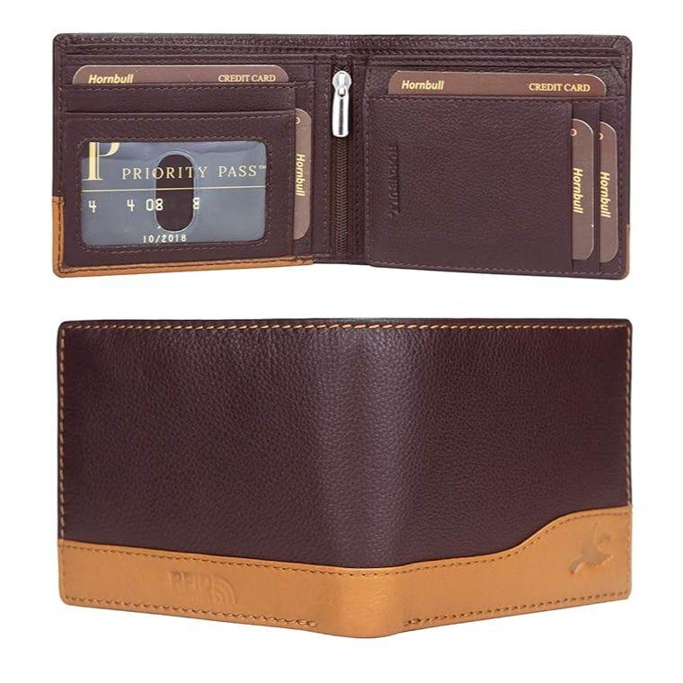 Праздничная подарочная корзина | Коричневый кошелек Buttler из натуральной кожи — фото 4