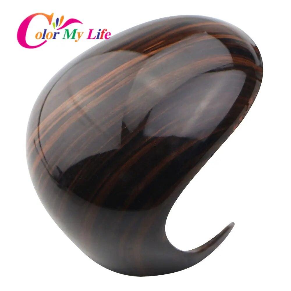 Color My Life for Toyota C-HR CHR 2016 -  AT ABS Car Shift Knob Protection Cover Gear Head Shift Collars Accessories