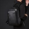 Business PU Backpack Men's Large Capacity Computer Backpack Waterproof Travel Student Schoolbag