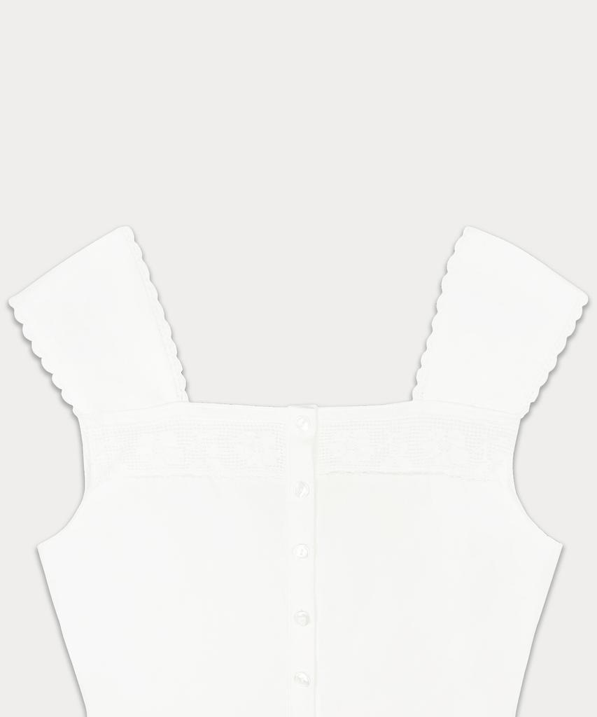 Sseomweeobeoteo May Lace Mini Dress - Ivory