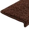Vidaxl Maty Na Schody 15 Szt. 65X21X4 Cm Brązowe Prostokątne Krawędzie