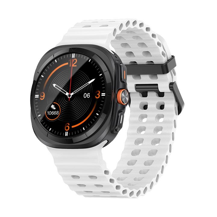 Silicone Breathable Strap For Samsung Galaxy Watch Ultra 47mm Marine Wristband Bracelet Galaxy Watch Ultra(2025) 47mm  Watchband