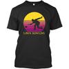 Retro Funny Lawn Bowling Sunset Bowling Lover Gifts T-Shirt for Men Women _ by VnSupertramp Apparel (CA Direct) Black