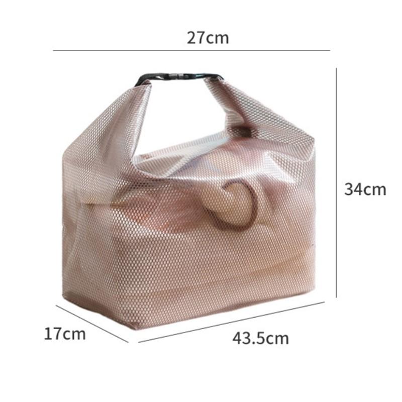 Translucent Waterproof Toiletry Bag Large Capacity Portable Women Cosmetic Pouch for Business Trip Bathroom Use