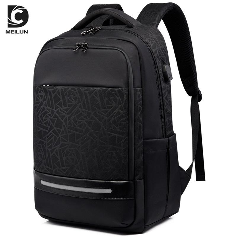 New Backpack Simple Usb Oxford Cloth Computer Men's Bag Leisure Backpack Gift Business Backpack Men's Backpack Student
