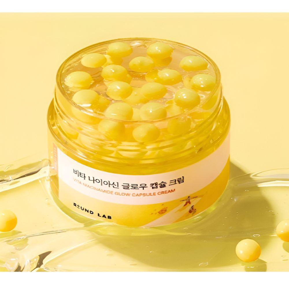 Round Lab Vita Niacinamide Glow Capsule Cream Brightening & Tone Correction Moisturizer 50ml