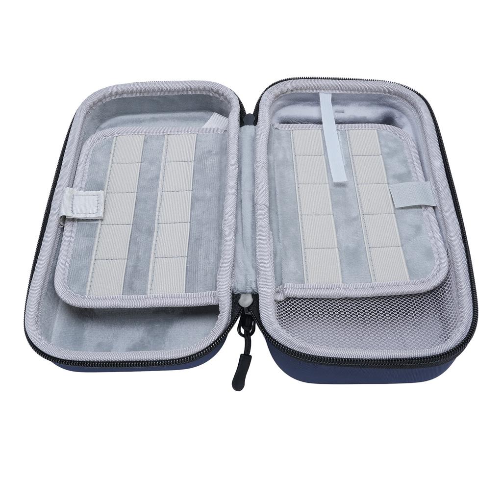 Carrying Case for     Console EVA PU Handheld Game Console Hard   Pouch Storage Bag with 20 Game Card Slots for Travel