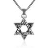 Six-pointed Star Hip-hop Necklace Boys Pendant Trendy Pendant Trendy Brand Versatile Sweater Chain