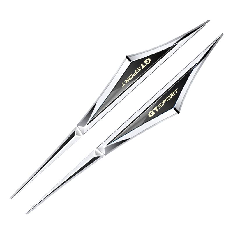 2pcs 3d Alloy Car Stickers Car Accsesories Accessory for Vw VOLKSWAGEN Gt Sport Gtsport Golf Mk4 Mk5 Jetta Eos Polo