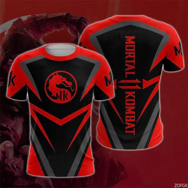 

Classic Game Mortal Kombat Element Pattern 3D Digital Printing T-shirt Top Cosplay Anime Racing Suit 4XL