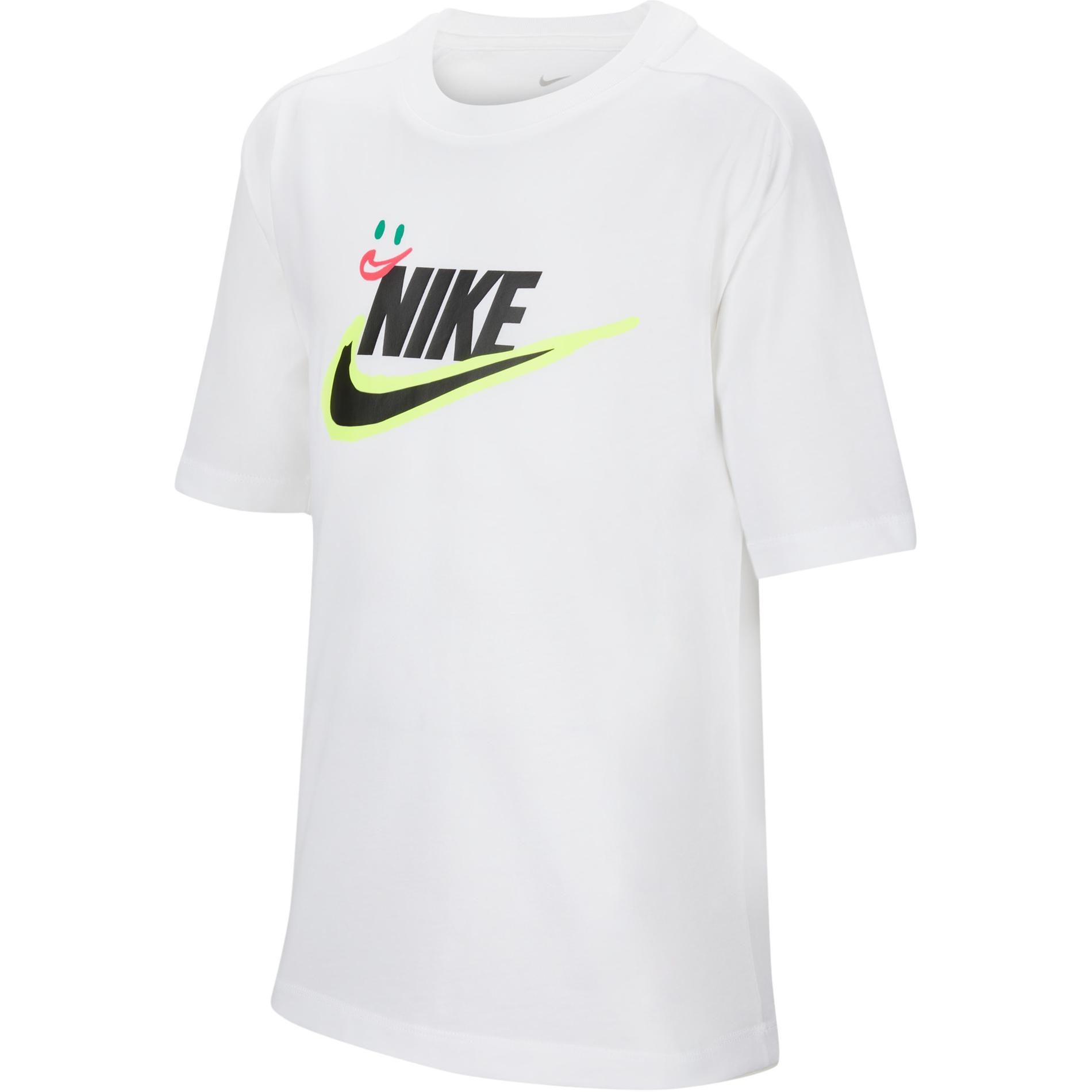 

Nike Быстросохнущая тренировочная футболка с коротким рукавом Детские топы Белый HF6295100 XL