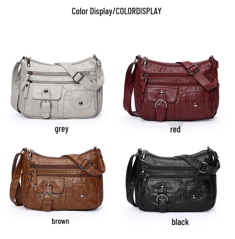 2026 New Stylish Versatile Women's Leather Shoulder Crossbody Bag for Mothers