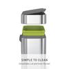 Simplehuman Compost Caddy, 4-liter (4L) Capacity, with Lid, Stainless Steel Dustbin (simplehuman CW1645)