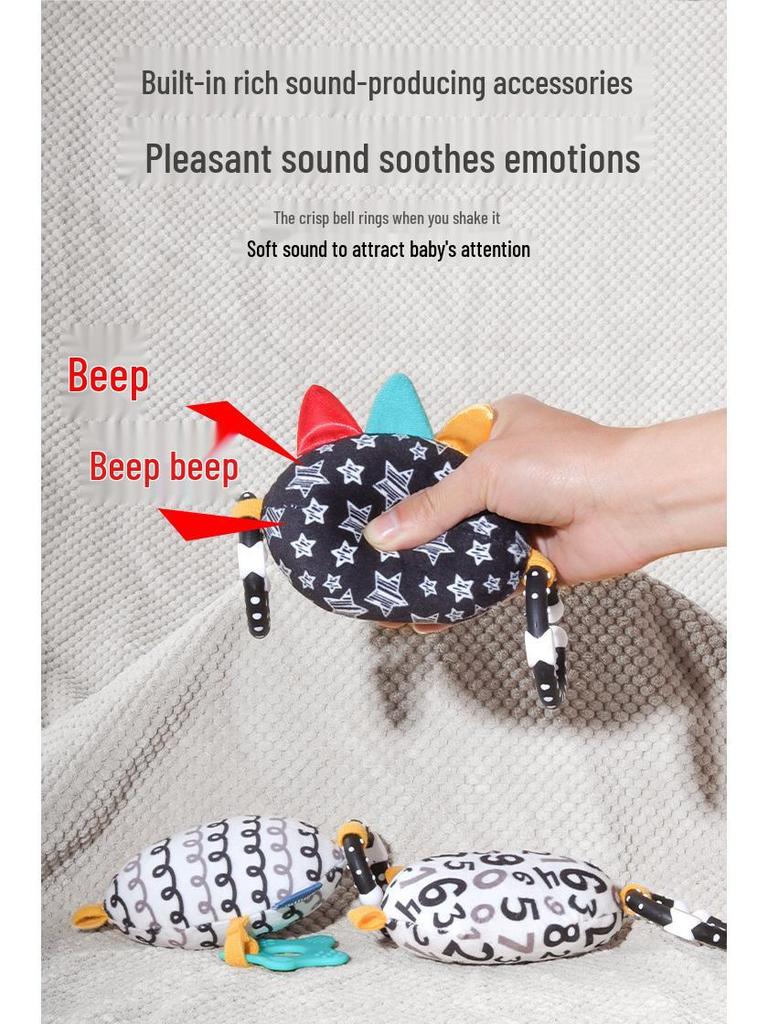 Aipinqi Baby Stroller Hanging Toy with Teether Rattle for Visual Development