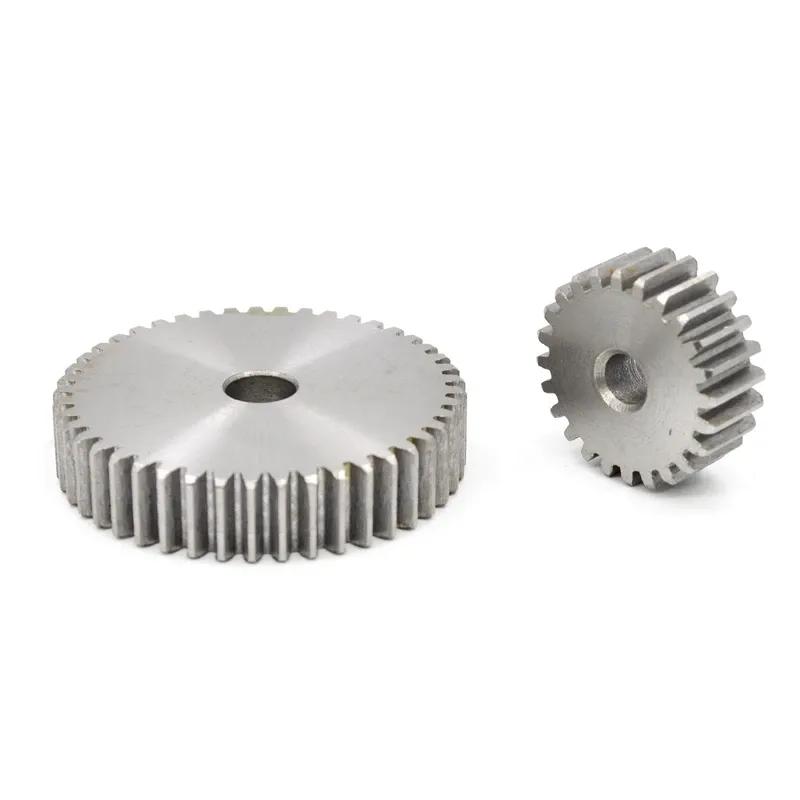 1Pcs Metal Transmission Gear Positive Gear Dia 77mm-162mm 45#Steel Cylindrical Gear 1 Mod 75/80/90/100/110/120/150/160 Teeth