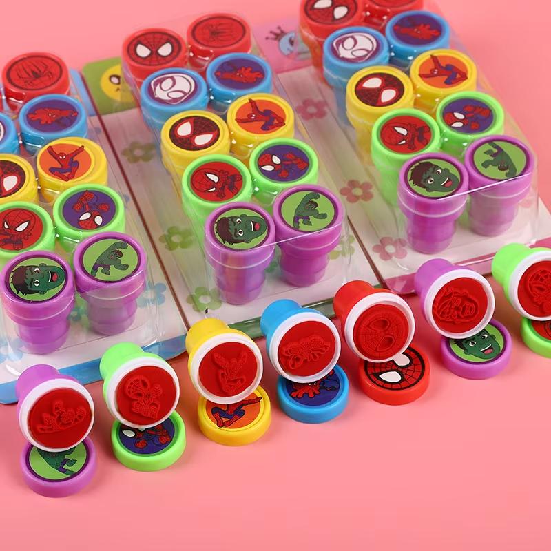 MINISO Spidey Stamp Party Favors Spiderman Gifts for Kids Birthday Stamps for Kids Boys Classroom Rewards Party Supplies Decoration