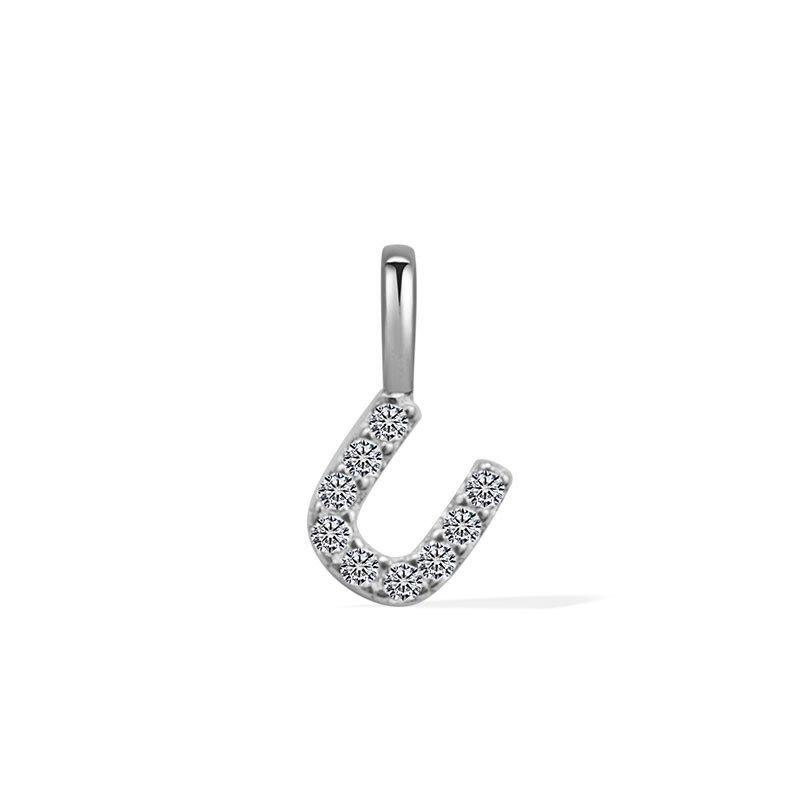 Minimalist Rhinestone Letter Pendant 26 Alphabet Charms For DIY Necklace Bracelet Personalized Jewelry Accessory