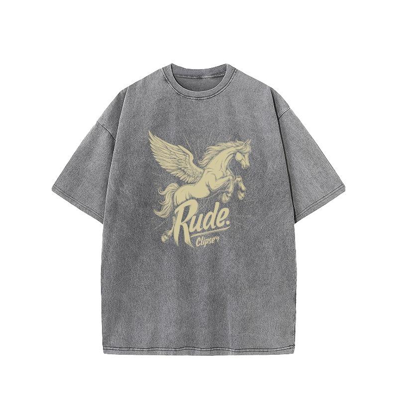European sizes Cotton Men's Short Sleeve T-Shirt Graphic Top Casual Loose Crew Neck Tee Vintage Streetwear for Men Fashionable Tees