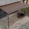Sun Shade Cloth Polyethylene Sun Shade Sail Canopy Cover with 4 Ropes for Outdoor Garden Patio Backyard Deck Coffee
