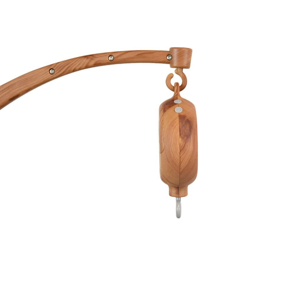 Clamp Mount Baby Crib Mobile Wood Grain Infant Bed Decor Detachable Bed Hanging Toy  Infant Bed
