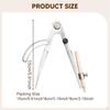 Pencil Compass Geometry Scribe Tool Compact Drawing Circle, Portable with Holder