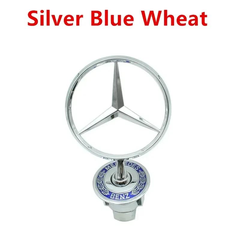 1pcs 44mm 3D Metal Zinc Alloy Emblem For Front Bonnet Hood Logo Badge Car Styling Accessories A2108800186 Mercedes Benz