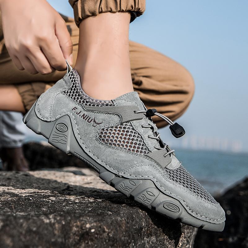 Summer Men Breather Mesh Casual Shoes Men Loafers Comfortable Driving Shoes Moccasins Man Flats Shoes