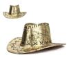 Crack Western Cowboy Hat Outdoor Travel Beach Visor Knight Hat Stage Internet Celebrity Photo Sun Hat