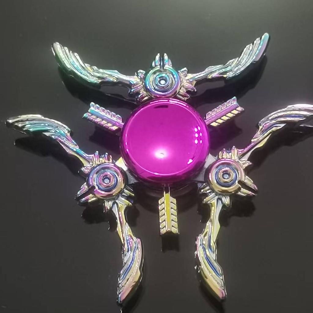 New Style Colorful Alloy Fidget Spinner Gradient Color R188 Mute Bearing Edc Metal Hand Spinner Adult Stress Relief  Fidget Toys