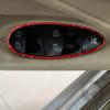 For Mercedes-Benz CLS C219 2004-2009 Real Carbon Fiber Sticker Door Lift Button Panel Trim Frame Car Accessories Decorative