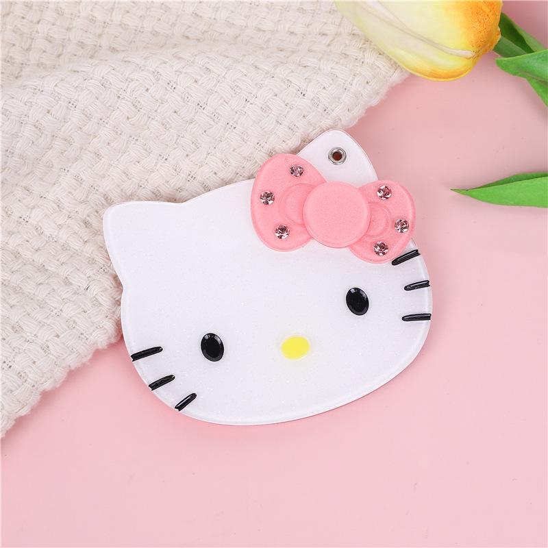 

Hello Kitty Sanrio Милое Мультяшное Портативное Акриловое Зеркало для Макияжа для Девочек