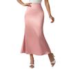 Women's Spring Summer Slim-fit Satin Skirt Mid-length Fish Tail Skirt